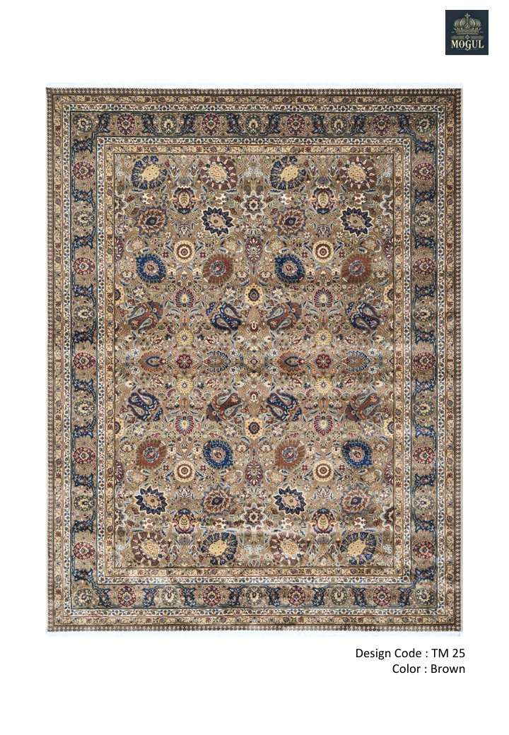 Handloom Kashmiri Wool Carpet – Authentic Kashmir Handmade Wool Rug | Luxury Traditional Design by Carpet4Decor